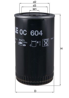 Mahle OC604 - Oil Filter