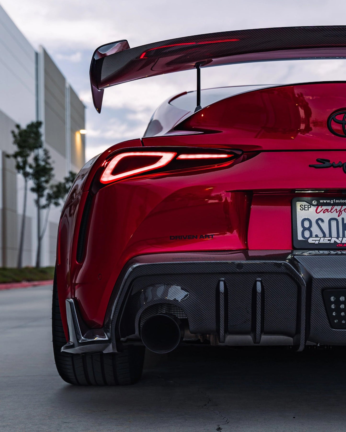 Adro A18A20-1302 TOYOTA GR SUPRA A90 MK5 CARBON FIBRE REAR DIFFUSER (2019+)