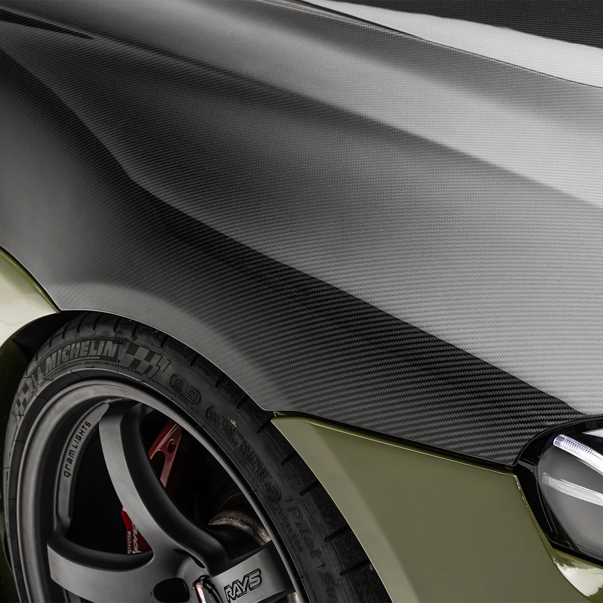 Adro A18A20-2401 TOYOTA GR SUPRA MK5 CARBON FIBRE FRONT BONNET HOOD (2019+)