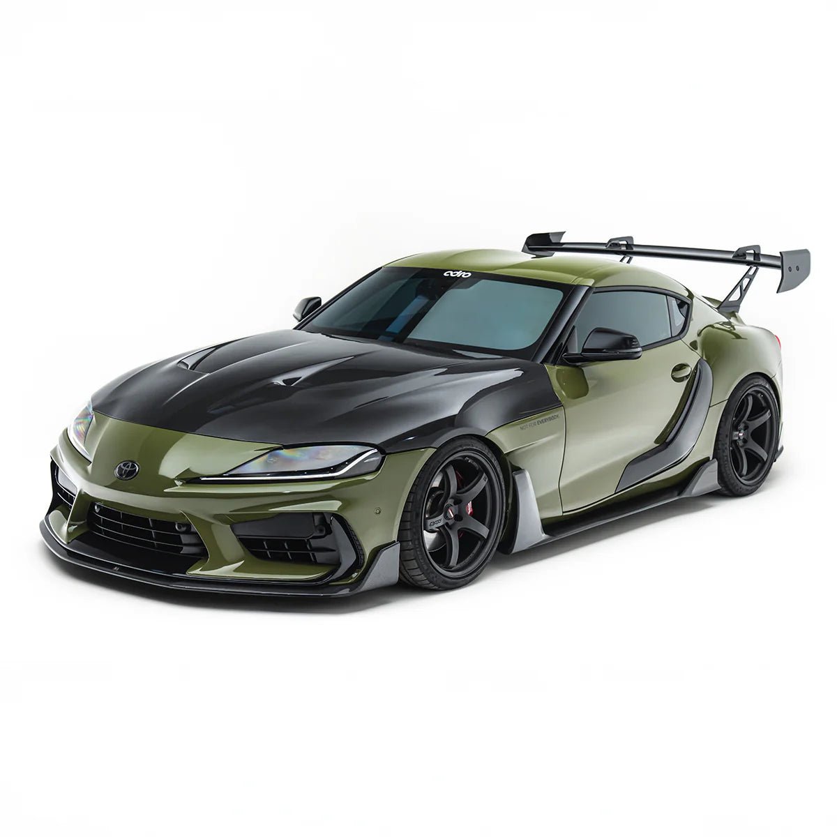 Adro A18A20-1504 TOYOTA GR SUPRA MK5 PRE-PREG CARBON FIBRE AT-P1 SWAN NECK REAR WING (2019+)
