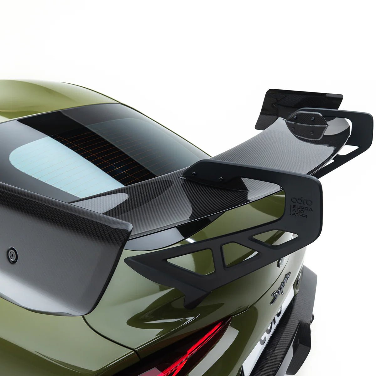Adro A18A20-1504 TOYOTA GR SUPRA MK5 PRE-PREG CARBON FIBRE AT-P1 SWAN NECK REAR WING (2019+)