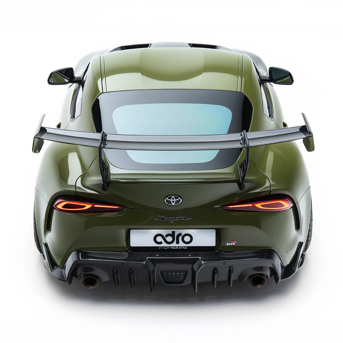 Adro A18A20-1504 TOYOTA GR SUPRA MK5 PRE-PREG CARBON FIBRE AT-P1 SWAN NECK REAR WING (2019+)