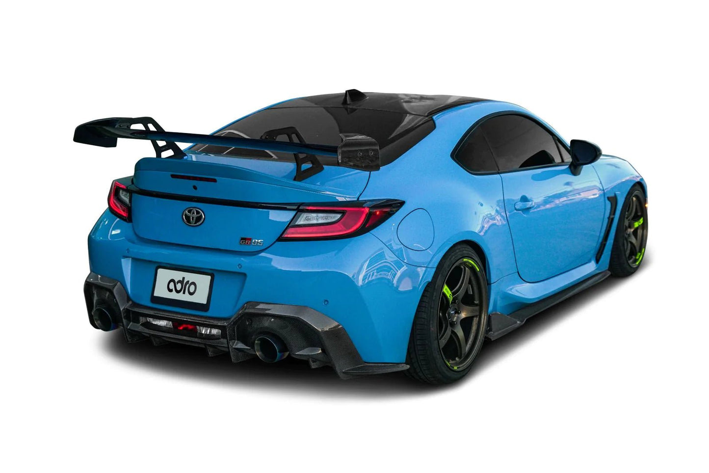 Adro A18A10-1501 TOYOTA GR86 & SUBARU BRZ PRE-PREG CARBON FIBRE SWAN NECK AT-R REAR WING (2022+)