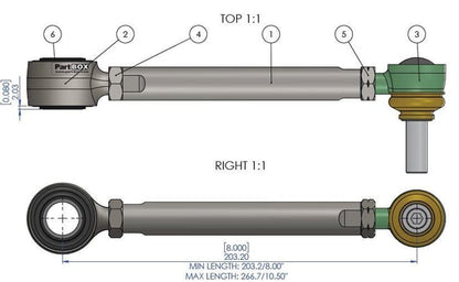 SuperPro TRC4311 Quick Disconnect Front Sway Bar Link Set - Wrangler JK