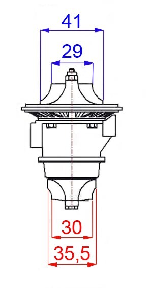 Turbozentrum 249101 Turbolader BBSPA12 mit 0,43AR