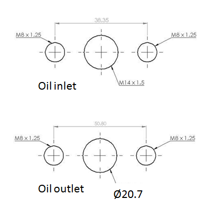 Turbozentrum 249105 Turbolader BBSPA500C mit T3 Flansch und 1,06AR