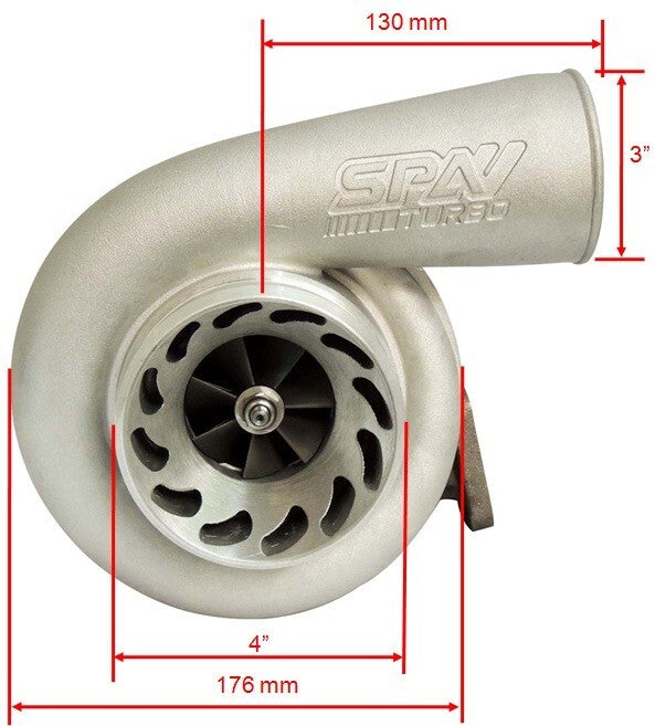 Turbozentrum 249108 Turbolader BBSPA700 mit T3 Flansch und 0,84AR