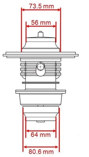 Turbozentrum 249108 Turbolader BBSPA700 mit T3 Flansch und 0,84AR