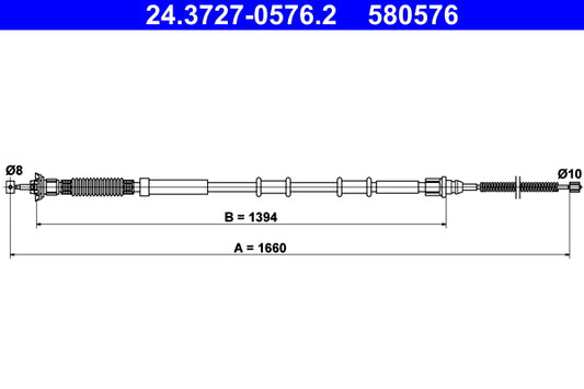 BOSCH 1987477586 Parking Brake Cable Pull
