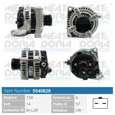 MEAT & DORIA MD5540828 Alternator