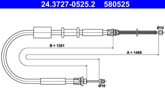 BOSCH 1987477473 Parking Brake Cable Pull