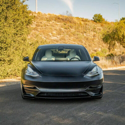 UNPLUGGED PERFORMANCE UP-M3-302-15.1 ASCENSION FRONT FASCIA SYSTEM, NO SENSOR HOLES, BLACK FOR TESLA MODEL 3