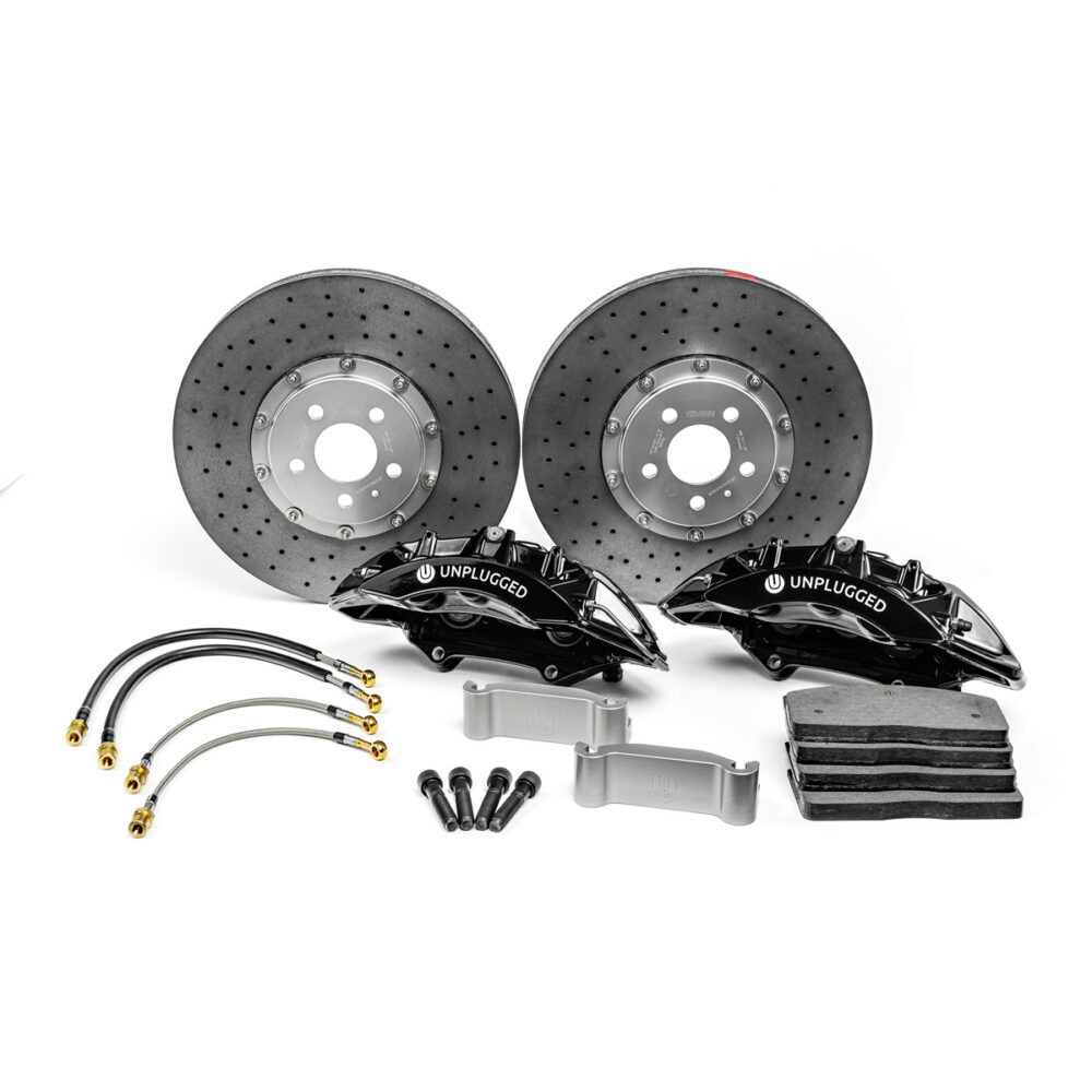 UNPLUGGED PERFORMANCE UP-M3MY-317-6.1 BIG BRAKE KIT (FRONT), RACE PADS FOR TESLA MODEL 3 / MODEL Y