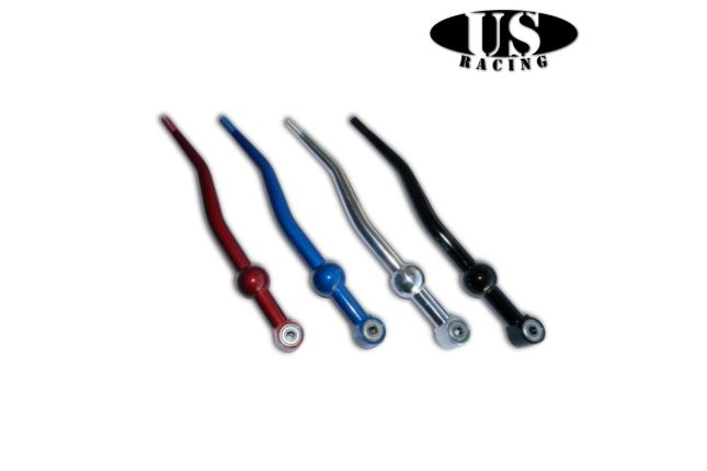 US-Racing Double Bend Short Shifter Aluminum Red (Civic/CRX 87-01/Del Sol/Integra) | ML Performance Car Parts