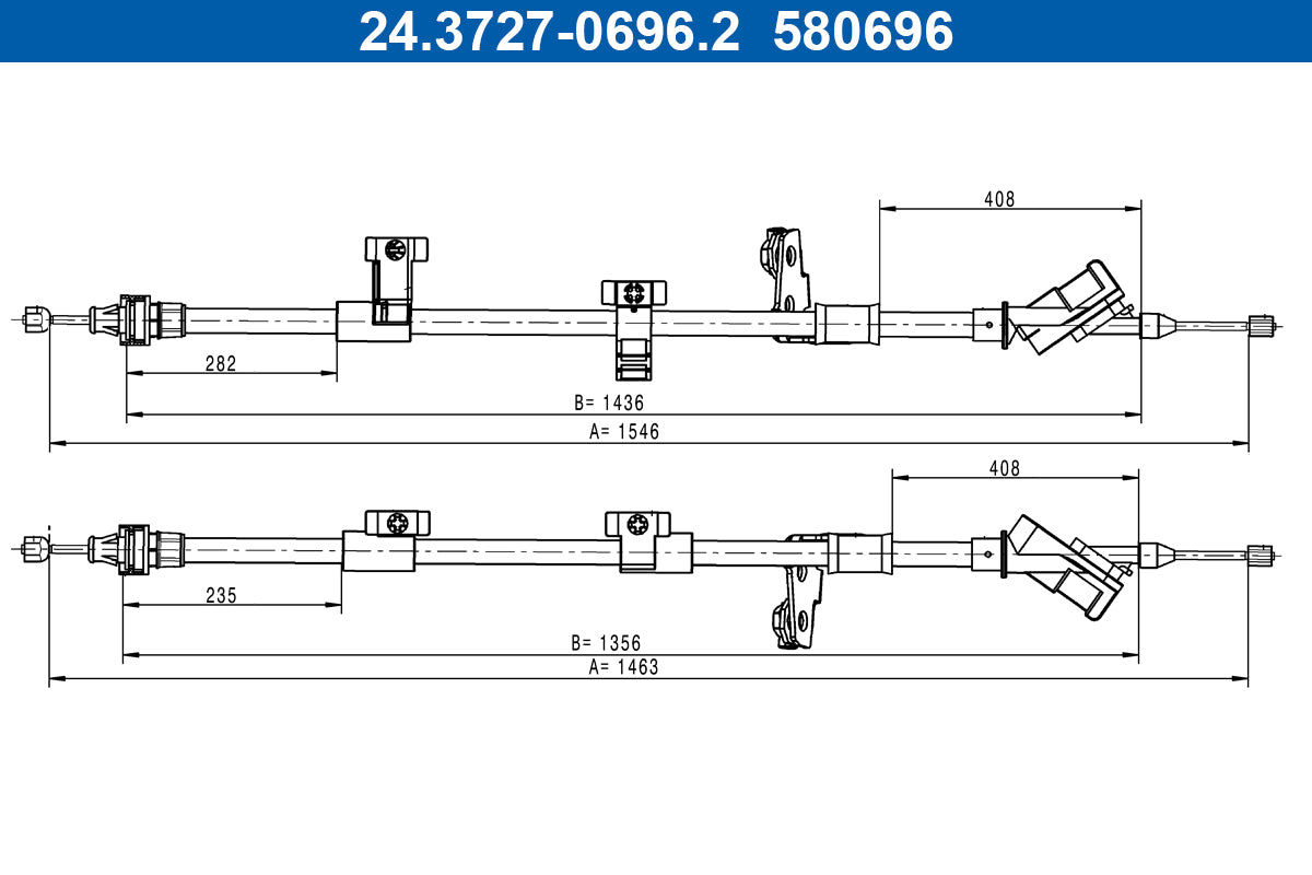BOSCH 1987482044 Parking Brake Cable Pull