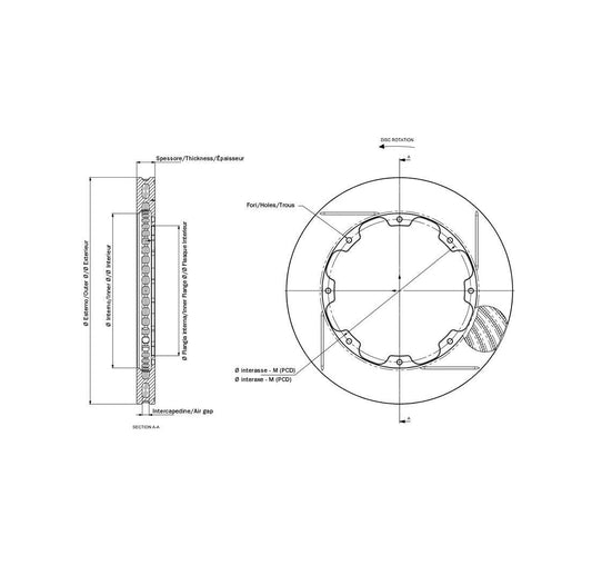 AP RACING CP4348-627G4 VD-304X20.7L12BX177,8D53