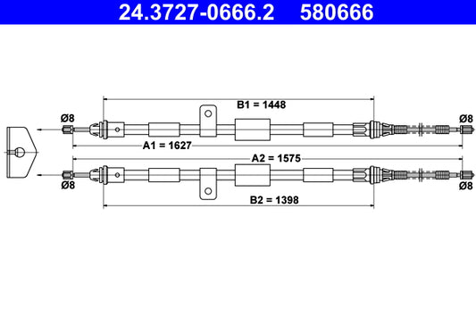 BOSCH 1987477546 Parking Brake Cable Pull