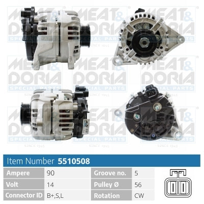 MEAT & DORIA MD5510508 Alternator