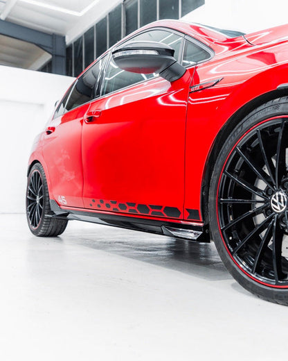 Zaero ZA-GOLF-8-SW VW GOLF MK8 & MK8.5 EVO-1 GLOSS BLACK SIDE SKIRTS
