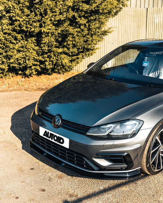 Zaero ZA-VW-GOLF-75-R-FS VW GOLF R MK7.5 EVO-1 GLOSS BLACK FRONT SPLITTER