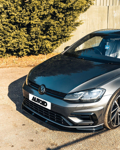 Zaero ZA-VW-GOLF-75-R-FS VW GOLF R MK7.5 EVO-1 GLOSS BLACK FRONT SPLITTER