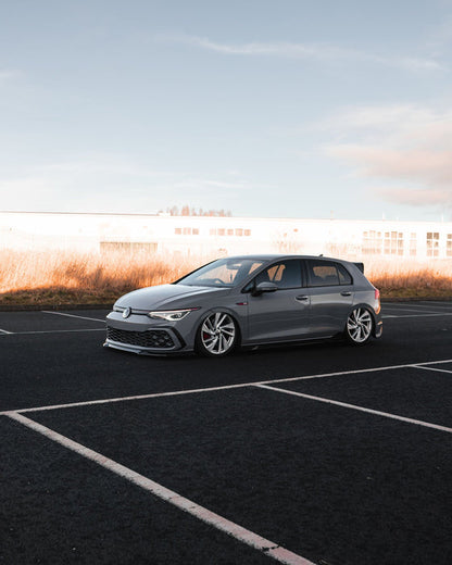 Zaero ZA-GOLF-8-GTI-FS VW GOLF R-LINE & GOLF GTI MK8 EVO-1 GLOSS BLACK FRONT SPLITTER