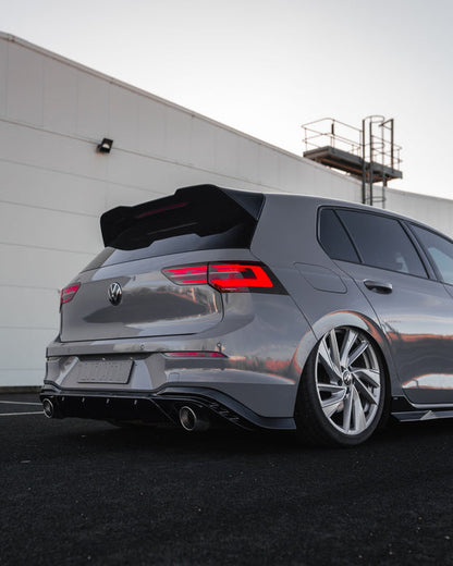 Zaero ZA-GOLF-8-TL VW GOLF R-LINE / GTI / R / GTD / GTE MK8 & MK8.5 EVO-1 GLOSS BLACK REAR SPOILER