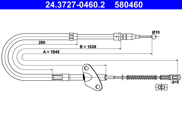 BOSCH 1987482181 Parking Brake Cable Pull