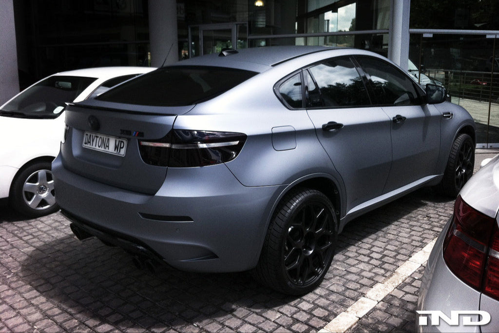 IND E71 X6M Painted Trunk Emblem