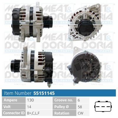 MEAT & DORIA MD55151145 Alternator