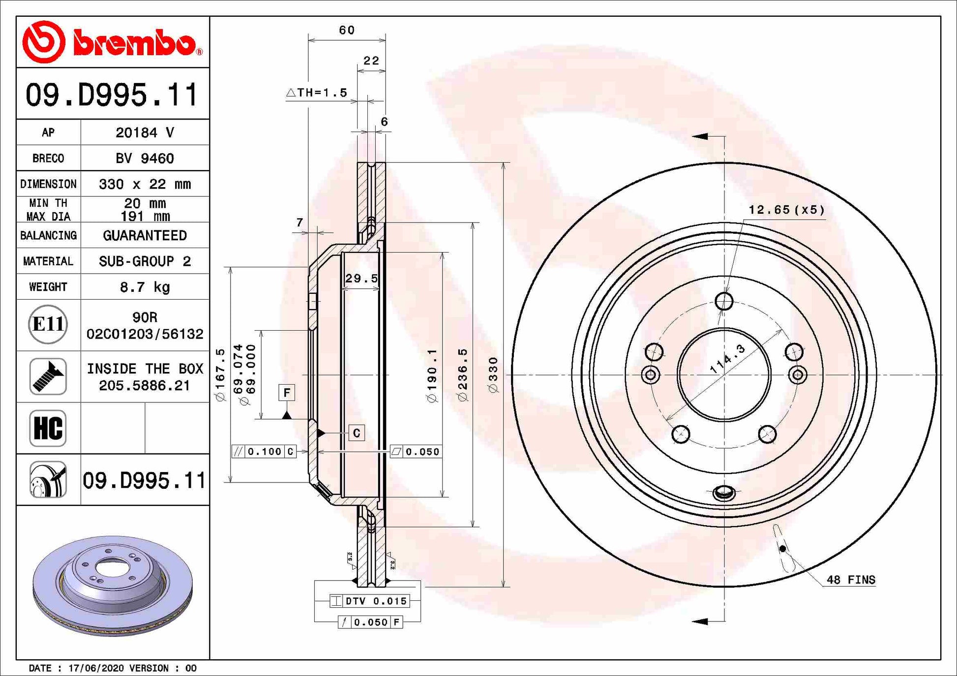 4 RIDE AB18-7044 Disc Brake Caliper Repair Kit