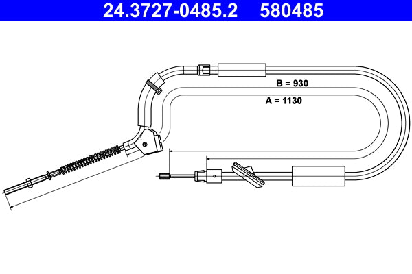 BOSCH 1987477676 Parking Brake Cable Pull