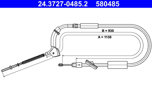BOSCH 1987477676 Parking Brake Cable Pull