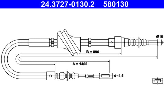 BOSCH 1987477633 Parking Brake Cable Pull