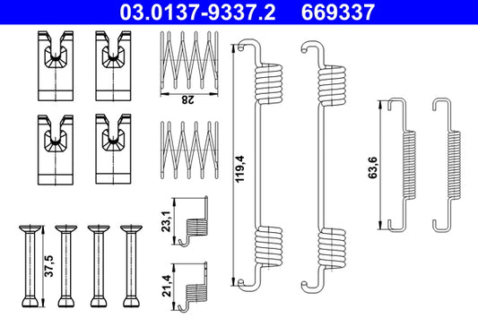 BOSCH 0986487965 Brake Shoe Set