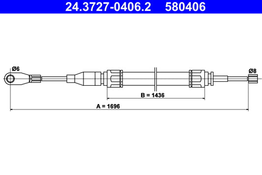 BOSCH 1987482333 Parking Brake Cable Pull