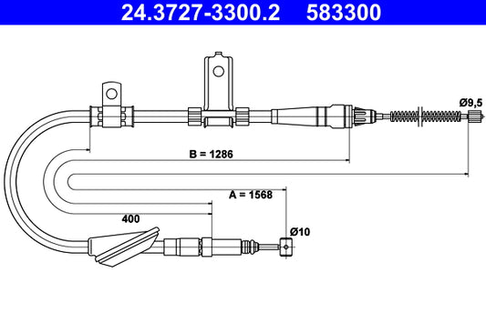 BOSCH 1987477946 Parking Brake Cable Pull