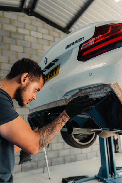 Zaero ZA-F22-DF BMW M235I & M240I F22 F23 EVO-1 GLOSS BLACK REAR DIFFUSER