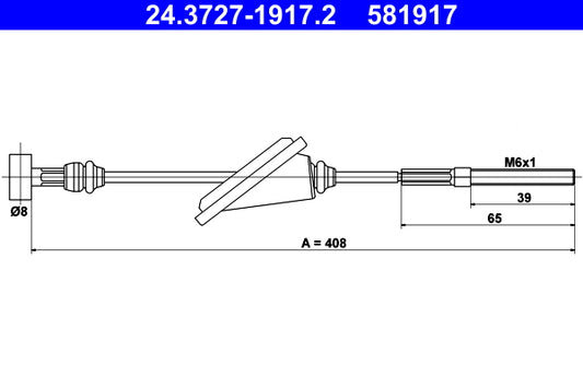 BOSCH 1987482279 Parking Brake Cable Pull