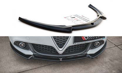 Maxton Design AL-GU-1F-FD2T Front Splitter V.2 Alfa Romeo Giulietta (Facelift) | ML Performance UK Car Parts