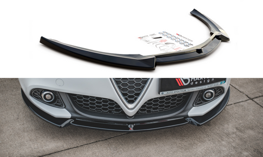 Maxton Design AL-GU-1F-FD2T Front Splitter V.2 Alfa Romeo Giulietta (Facelift) | ML Performance UK Car Parts