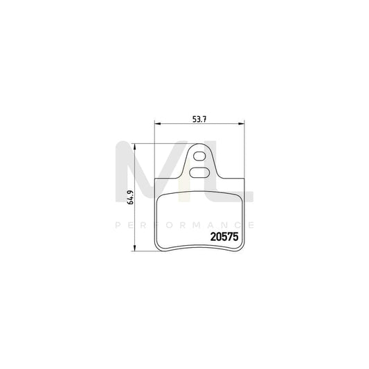 Brembo P 61 062 Brake Pad Set Excl. Wear Warning Contact | ML Performance Car Parts
