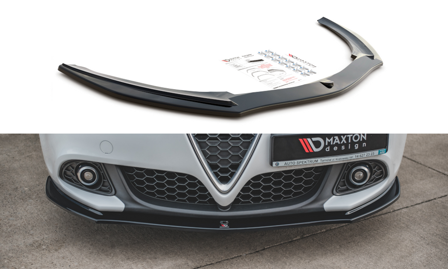 Maxton Design AL-GU-1F-FD1T Front Splitter V.1 Alfa Romeo Giulietta (Facelift) | ML Performance UK Car Parts