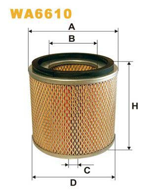 WIX Filters WA6610 Air Filter For Daihatsu Sportrak