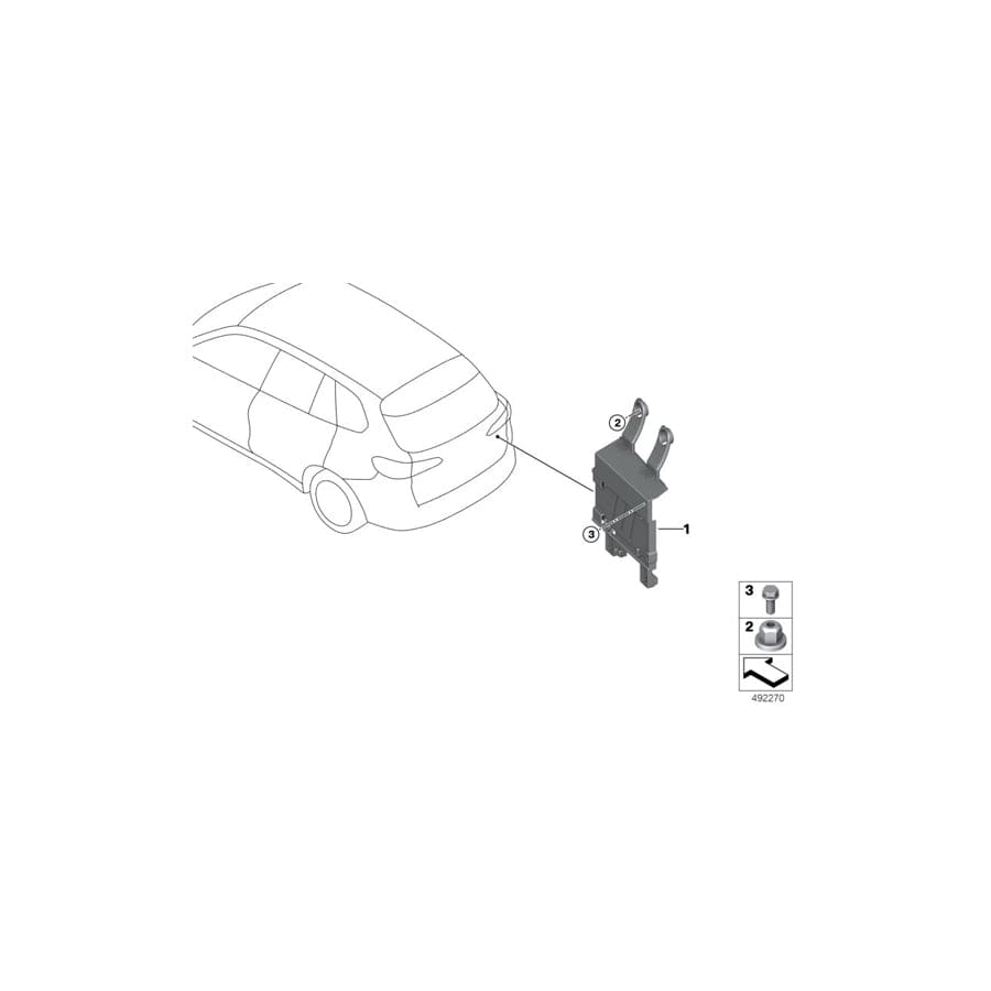 Genuine BMW 61426819625 G06 G05 G07 Holder Power Control Unit Pcu (Inc. X6 M50iX, X7 40iX & X5 45eX) | ML Performance UK