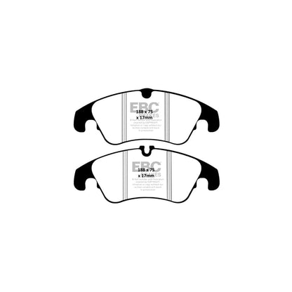 EBC PD17KF077 Ford Focus Mk2 Redstuff Front Brake Pad & BSD Disc Kit - TRW Caliper 2 | ML Performance UK Car Parts