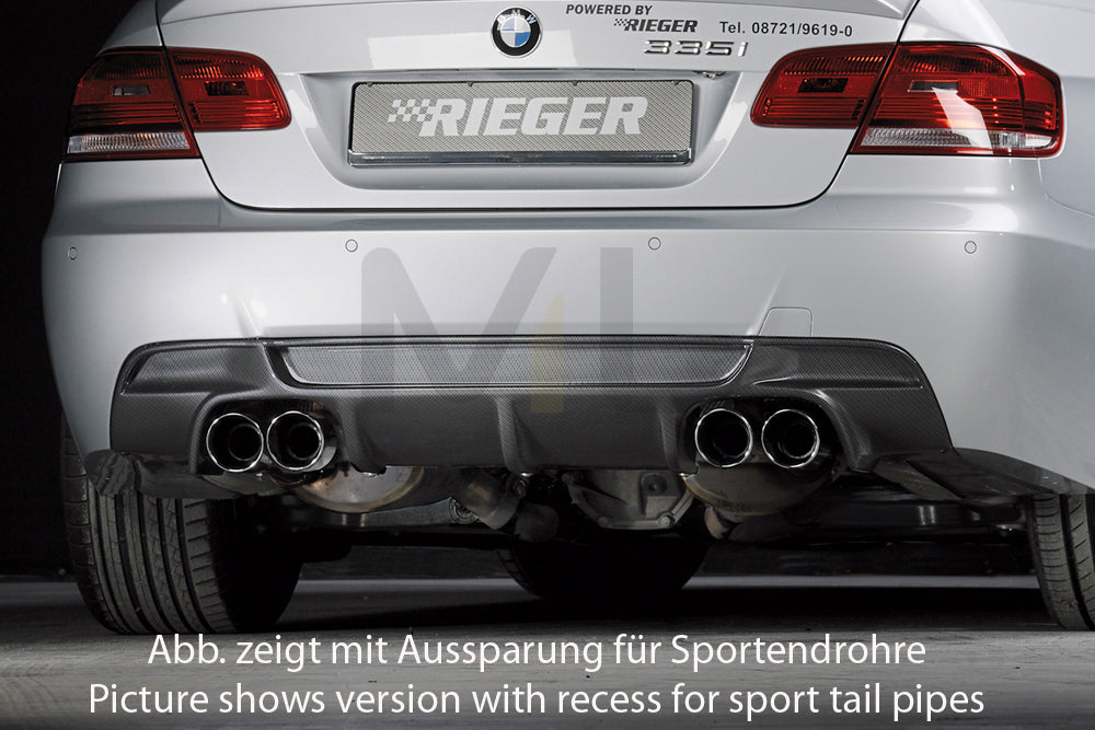 Rieger 00099859 BMW 3 Series E92 E93 Rear Diffuser 1 | ML Performance UK Car Parts