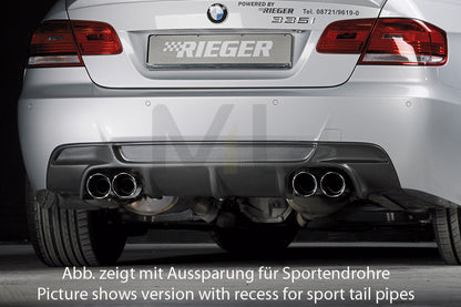 Rieger 00099859 BMW 3 Series E92 E93 Rear Diffuser 1 | ML Performance UK Car Parts