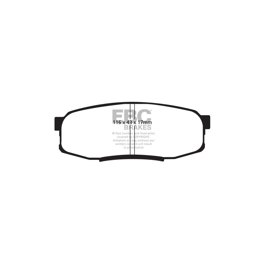 EBC DP51816NDX Lexus Toyota Bluestuff NDX Rear Brake Pads  (Inc. LX450, LX570, Landcruiser, Sequoia) 2 | ML Performance UK Car Parts