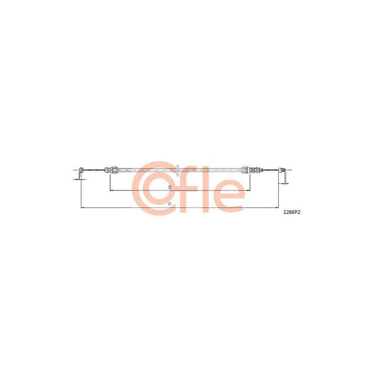 Cofle 1286P2 Bonnet Cable For Fiat Punto